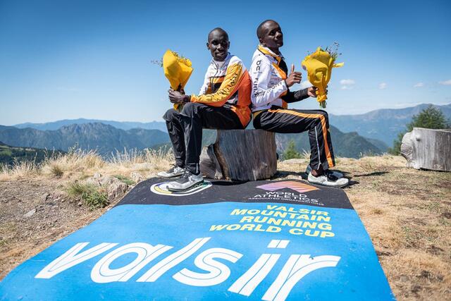 Weltmeister Patrick Kipngeno und Vizeweltmeister Philemon Ombogo Kiriago. | Foto: run2gether
