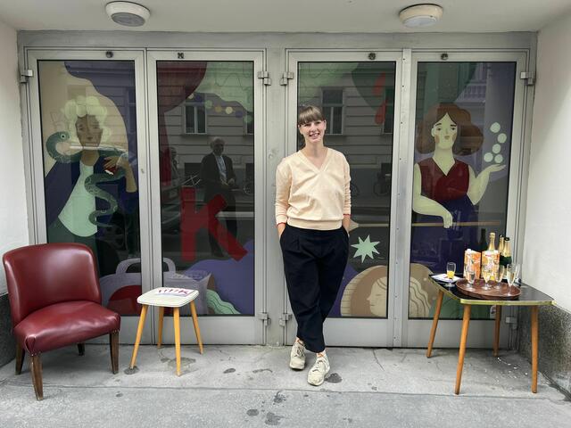 Frau Isa hat schon viele Wände Wiens mit ihrer Kunst bereichert. | Foto: Petra Sturma