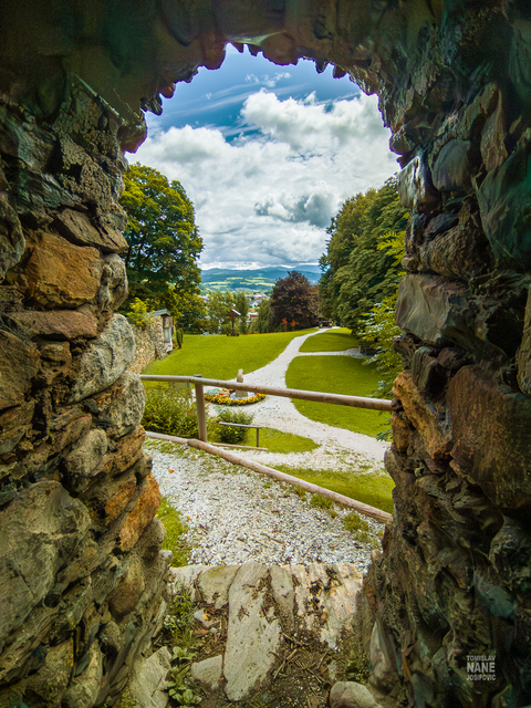 Ein wundervoller Ausblick ins Tal - Sankt Leonhard im Lavanttal.