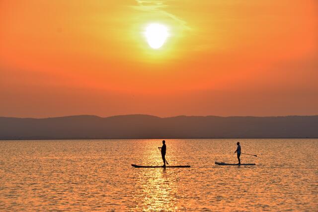 Sonnenuntergang in Podersdorf am Neusiedlersee 