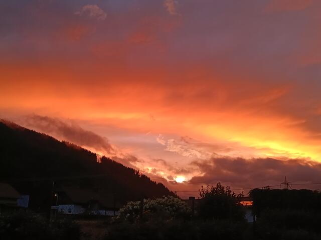 Gerade eben hat es wieder einmal wunderschön geleuchtet. ☺️