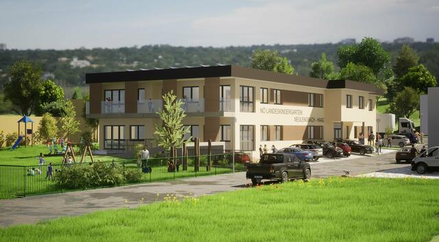 Die Pläne des neuen Kindergartens in Haag. | Foto: Neulengbach
