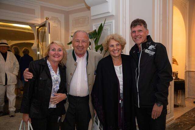 Stammgäste des Kultursommers am Semmering (v.l.): Susanne Heger, Werner Eisenreich, Theresia Weber, Heinz Heger.