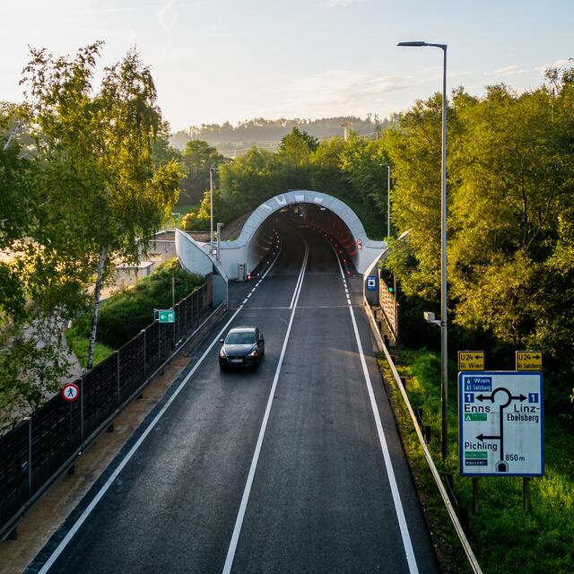 Ab heute, dem 2. September 2023, ist der Mona-Lisa-Tunnel im Linzer Süden wieder für den Verkehr freigegeben.  | Foto: Fotokerschi.at / Kerschbaummayer