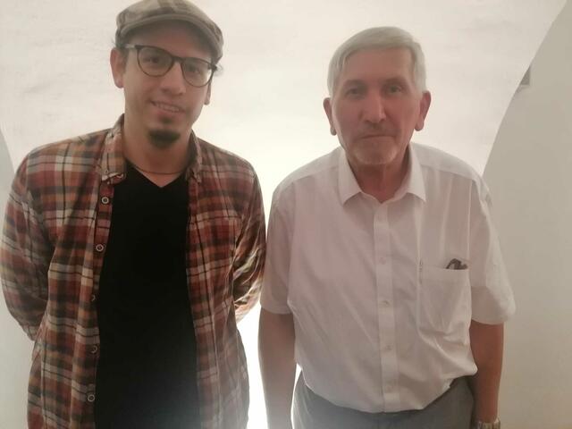 Michael Schreiber (Burgenländische Forschungsgesellschaft) mit Dr. Felix Tobler | Foto: Buzanich