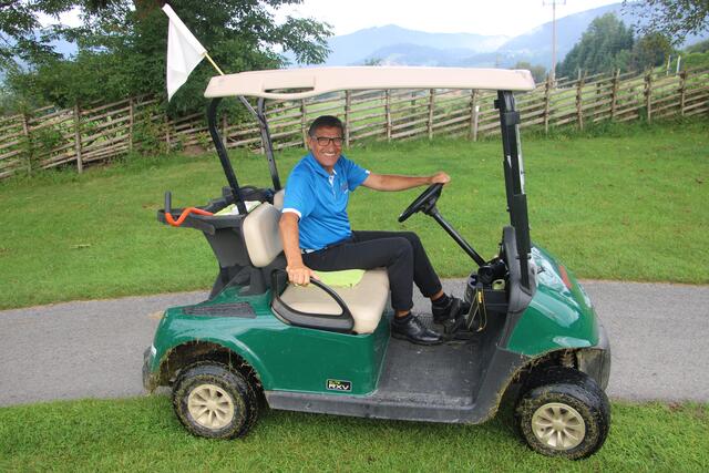 Auch der Marshall beim Golfturnier war mit den Leistungen zufrieden. | Foto: RegionalMedien Steiermark/Hofmüller