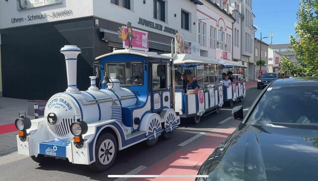 Der Bummelzug nahm die Schaulustigen mit auf Tour. | Foto: Jessica Geyer