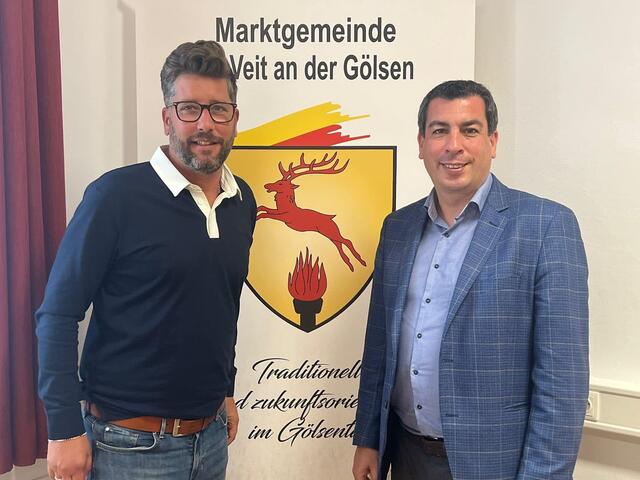 Bgm. BR Christian Fischer und SPÖ EU Abgeordneter Günther Sidl  | Foto: Marktgemeinde St. Veit