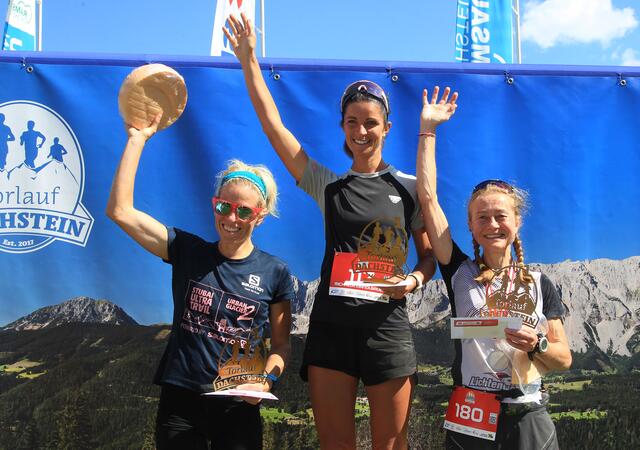 Marathonsiegerin bei den Damen ist Michaela Mandlbauer aus Windischgarsten, die heuer zum ersten Mal teilgenommen hat. | Foto: Torlauf-Dachstein