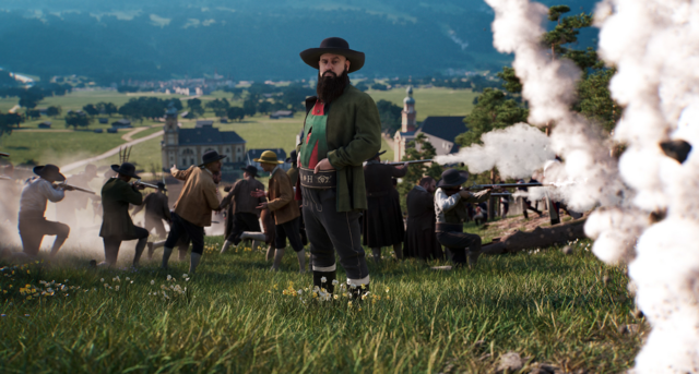 Besucherinnen und Besucher gehen auf Wissensreise und erleben Tirol auf eine neue Art und Weise. Im Bild: Andreas Hofer  | Foto: Andrea Zanier 