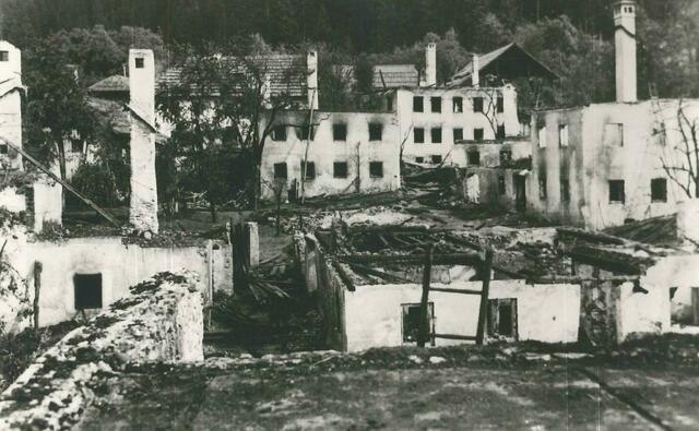 In Dellach wütete einige Mal ein Feuer. Bei einem wurden 58 Häuser zerstört. | Foto: Gemeinde Dellach