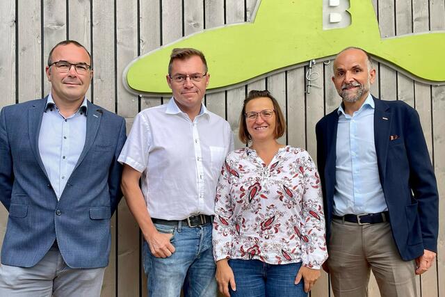 Von links: Andreas Pointner, Christian und Bernadette Buchner, Dietmar Wolfsegger. | Foto: Privat