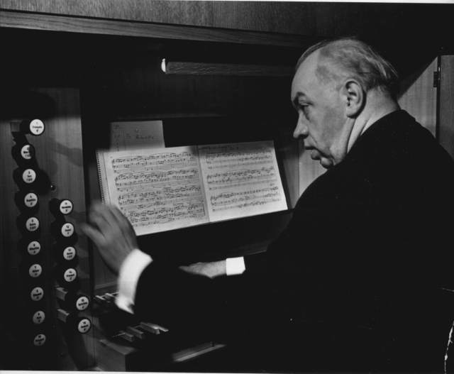Organist Anton Heiller im Jahr 1977. | Foto: Heiller