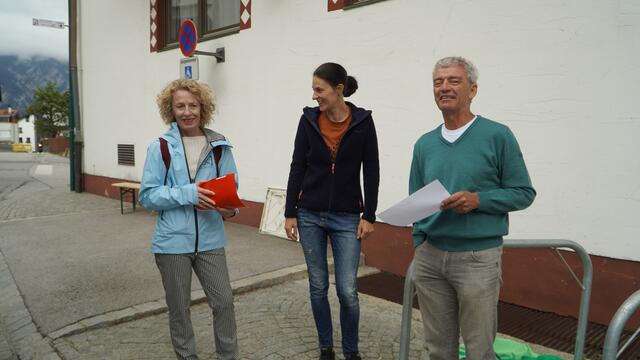 V.l.n.r. Gabi Kapferer-Pittracher (e5-Teamleiterin Axams), Tamara Walder (e5-Team Axams) und Thomas Hörtnagl (Radkoordinator Axams). | Foto: KEM Westliches Mittelgebirge