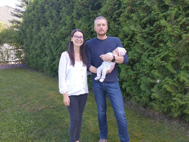 Lisa Steinbauer und Sascha Weilbold mit Tochter Hannah | Foto: Stadtgemeinde Groß Siegharts