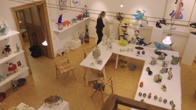 Blick in die Galerie der Künstlerin Rosemarie Benedikt | Foto: Martin Baumgartner