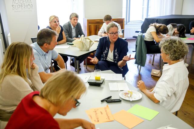 Workshop vor der abendlichen Veranstaltung | Foto: Academia Superior/Wakolbinger