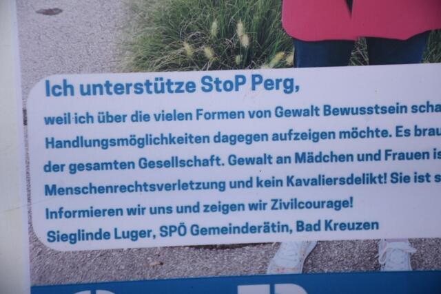 Bänke gegen Gewalt an Frauen in Bad Kreuzen aufgestellt | Foto: Robert Zinterhof