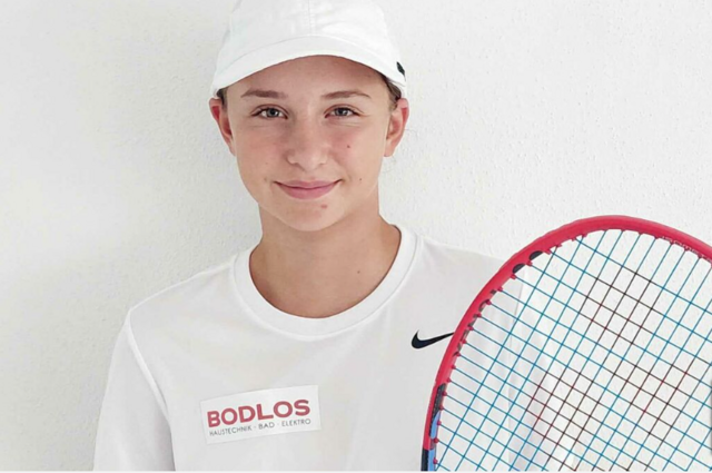 Aurelia Schober holte sich in Villach den U-14-Meistertitel im Doppel. | Foto: Schober