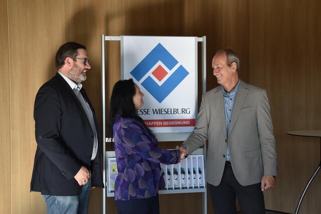 Neue Geschäftsführung bei der Messe Wieselburg GmbH: Marion Heim (M.) mit Franz Rafetzeder und Werner Roher | Foto: Roland Mayr