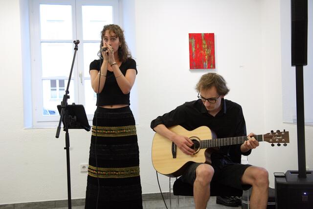 Das Duo Jack &amp; Ace aus Stams, bestehend aus Sara und Elias Latta bot einen großartigen Auftritt mit bemerkenswerten Eigenkompositionen. 
