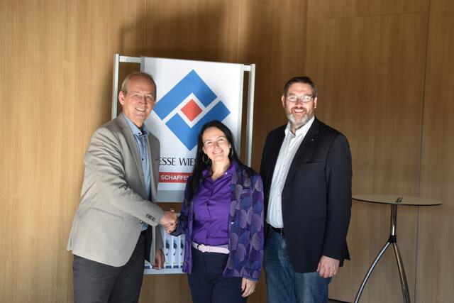 Neue Geschäftsführung bei der Messe Wieselburg GmbH: Marion Heim (M.) mit Franz Rafetzeder und Werner Roher | Foto: Roland Mayr