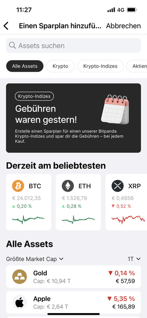 Immer mehr Menschen wollen "traden" und online in den Handel mit Aktien oder Kryptowährung einsteigen. Unser App-Tipp der Woche "Bitpanda" ist die richtige App für Einsteiger und leicht Fortgeschrittene. | Foto: Screenshot