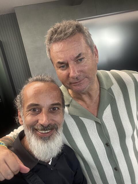 Friseur Markus Assel mit Fashion-Week-Direktor Gerry Baker | Foto: Haare von Assel