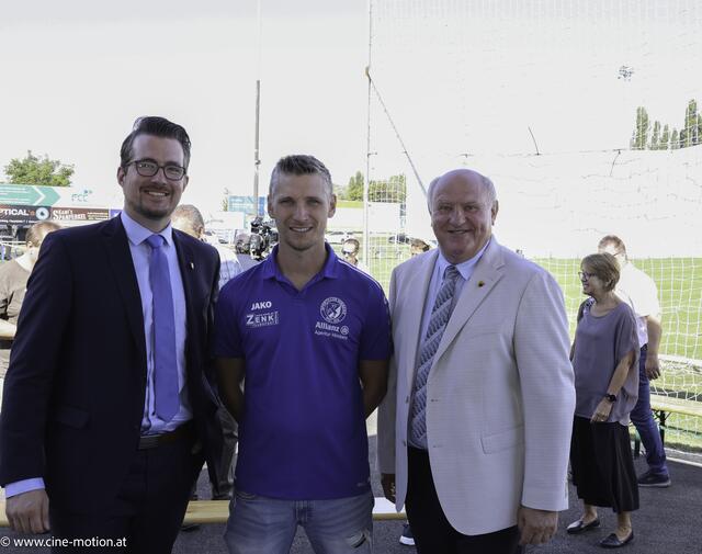 Vizebürgermeister Richard Payer, Obmann Alexander Gogic, Bürgermeister Ernst Wendl v.l.n.r. | Foto: cinemotion - Ivanek