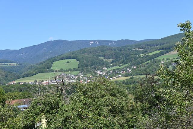 Blick Richtung Stuppach, und Prigglitz