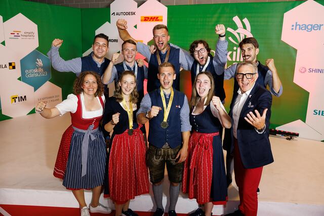 Die erfolgreichen Teilnehmer aus Oberösterreich. | Foto: SkillsAustria/FlorianWieser