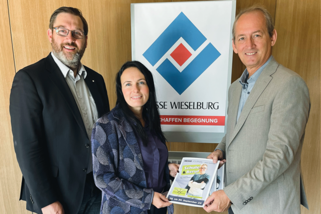Neue Geschäftsführung bei der Messe Wieselburg GmbH: Marion Heim (M.) mit Franz Rafetzeder und Werner Roher | Foto: Messe Wieselburg
