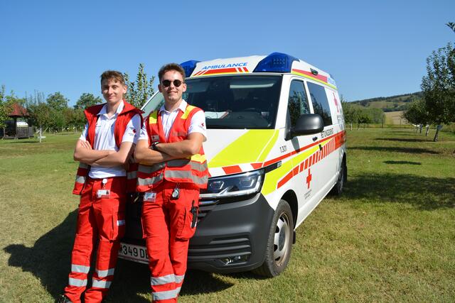 Benedikt &amp; Manuel sorgten für die Gesundheit der Wanderer | Foto: Jennifer Flechl