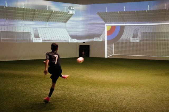 30 Minuten dauert die Einheit bei Skills Lab in Wundschuh, mit deren Hilfe Sturm und GAK nun talentierten Nachwuchs scouten werden. | Foto: Skills Lab