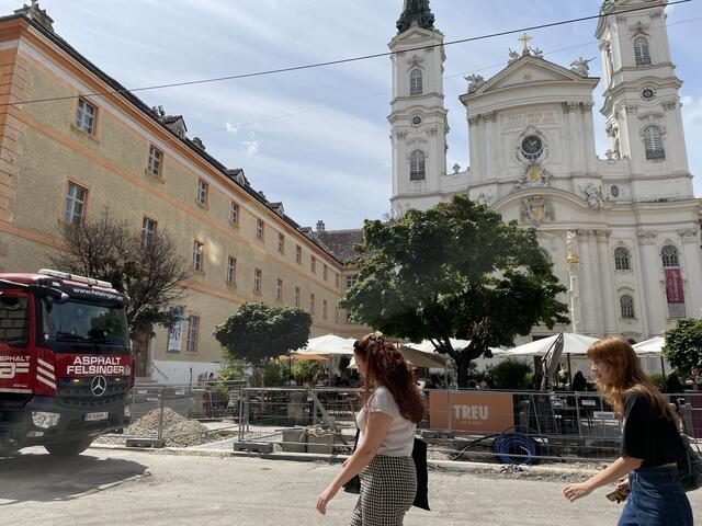 Das war die Baustelle in der Piaristengasse.  | Foto: Miriam Al Kafur
