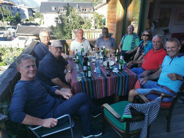 Michael Waclawiczek, Edmund Weinseisen, Hermann Scheiber, Josef Probst, Karl Graber, Raimund Garber, Monika Weinseisen, Alfred Guem und Fuzzi Huber.   | Foto: Fuzzi Huber