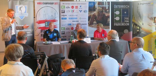 Großer Auftakt in Wels: Hier wird die Ping-Pong-Parkinson-Weltmeisterschaft abgehalten. 300 Spielerinnen und Spieler treten gegeneinander an. | Foto: PingPongParkinson Österreich