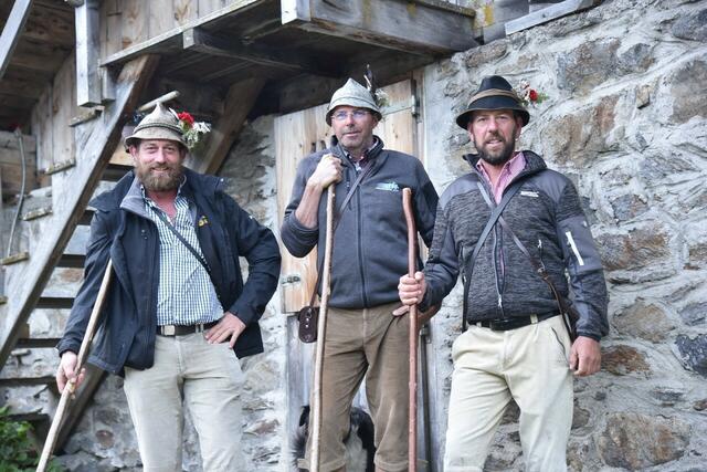 Die Hirten zogen eine zufriedenstellende Bilanz: Obmann Thomas Brecher, Hannes Kirchebner und Alexander Danler | Foto: Bezirksblätter