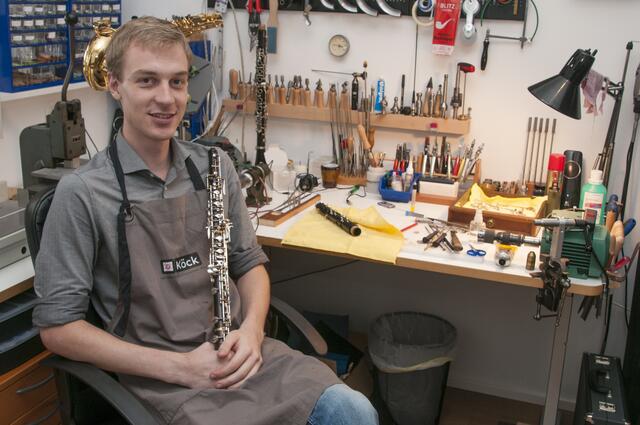 Florian Köck hatte schon jung eine Faszination für Instrumente. Es blieb dabei nicht nur beim Spielen. | Foto: Wolfgang Unger