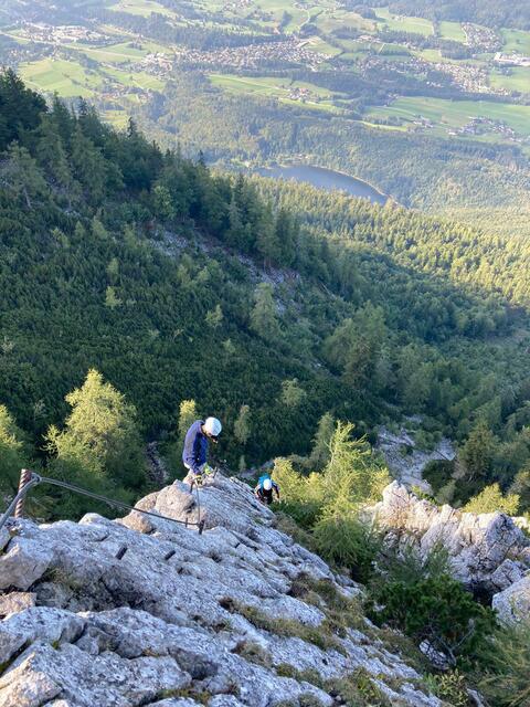 Aussicht vom Klettersteig auf der Katrin in Bad Ischl. | Foto: Fabian Tanase