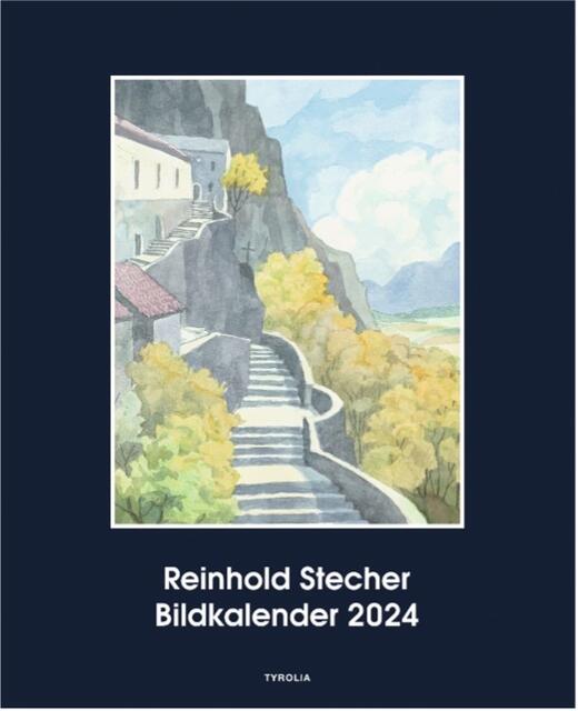 Reinhold Stecher Bildkalender 2024 - Wandkalender mit Spirale, 15 Blätter, 13 farb. Abb. (Aquarelle), 34 x 42 cm
 | Foto: Tyrolia Verlag