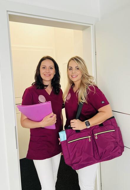 Martina Frühbauer und Victoria Vivot sind seit Juli selbständig als DKGP unterwegs. | Foto: Nurse Point