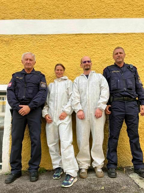 Karin Rameder (zweite von Links) als Statistin bei den Dreharbeiten von Soko Linz in der Brauerei Grieskirchen | Foto: Karin Rameder