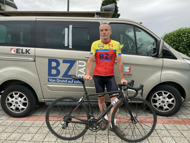 Sportler Karl Pötzl ist ein echter Radprofi.
