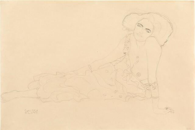 Dieses Werk von Gustav Klimt ist hier ausgestellt. | Foto: Galerie bei der Albertina