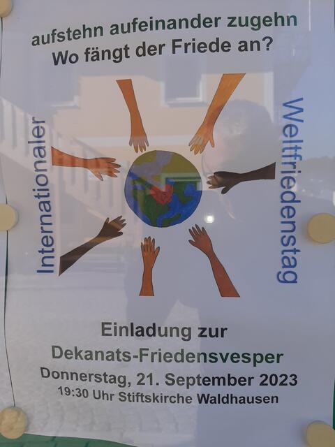 Friedesnsvesper in der Stiftskirche Waldhausen  | Foto: Zinterhof