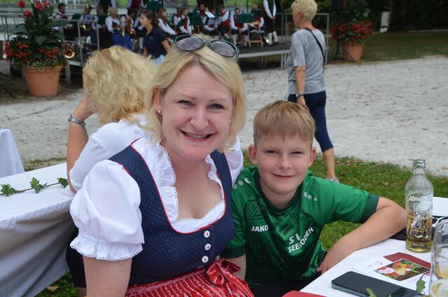 Christina Samitz mit Sohn Matthias
