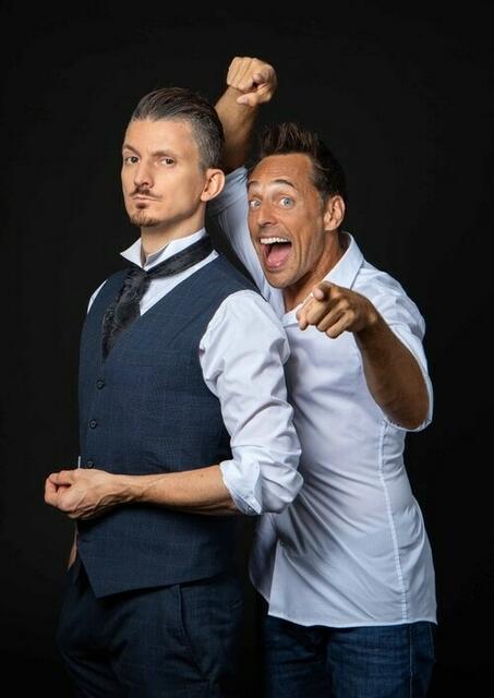 Waschechte Wunderknaben: Magie Vize-Weltmeister Wolfgang Moser und sein kongenialer Partner Philipp Ganglberger. | Foto: Wolfgang Moser