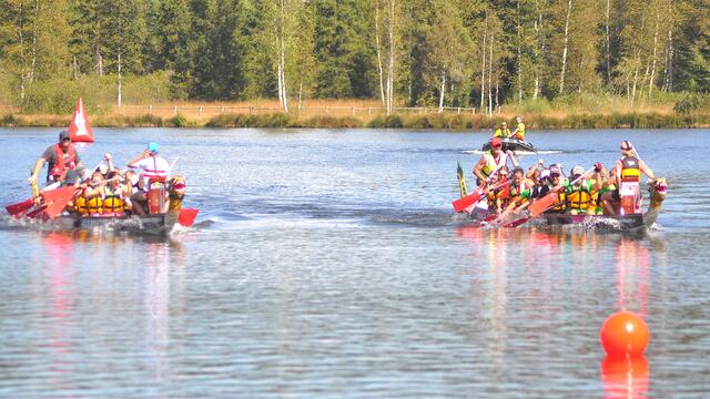 Ruder-Action am See. | Foto: Kogler