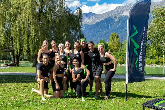 Das Team von Wir bewegen Tirol am Baggersee. | Foto: Wir bewegen Tirol